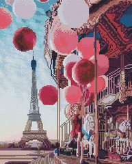 Фото Картина з страз Повітряні кульки і Париж ColorArt (CLR-PSP082) від інтернет-магазину рукоділля Sylarozumu.com.ua